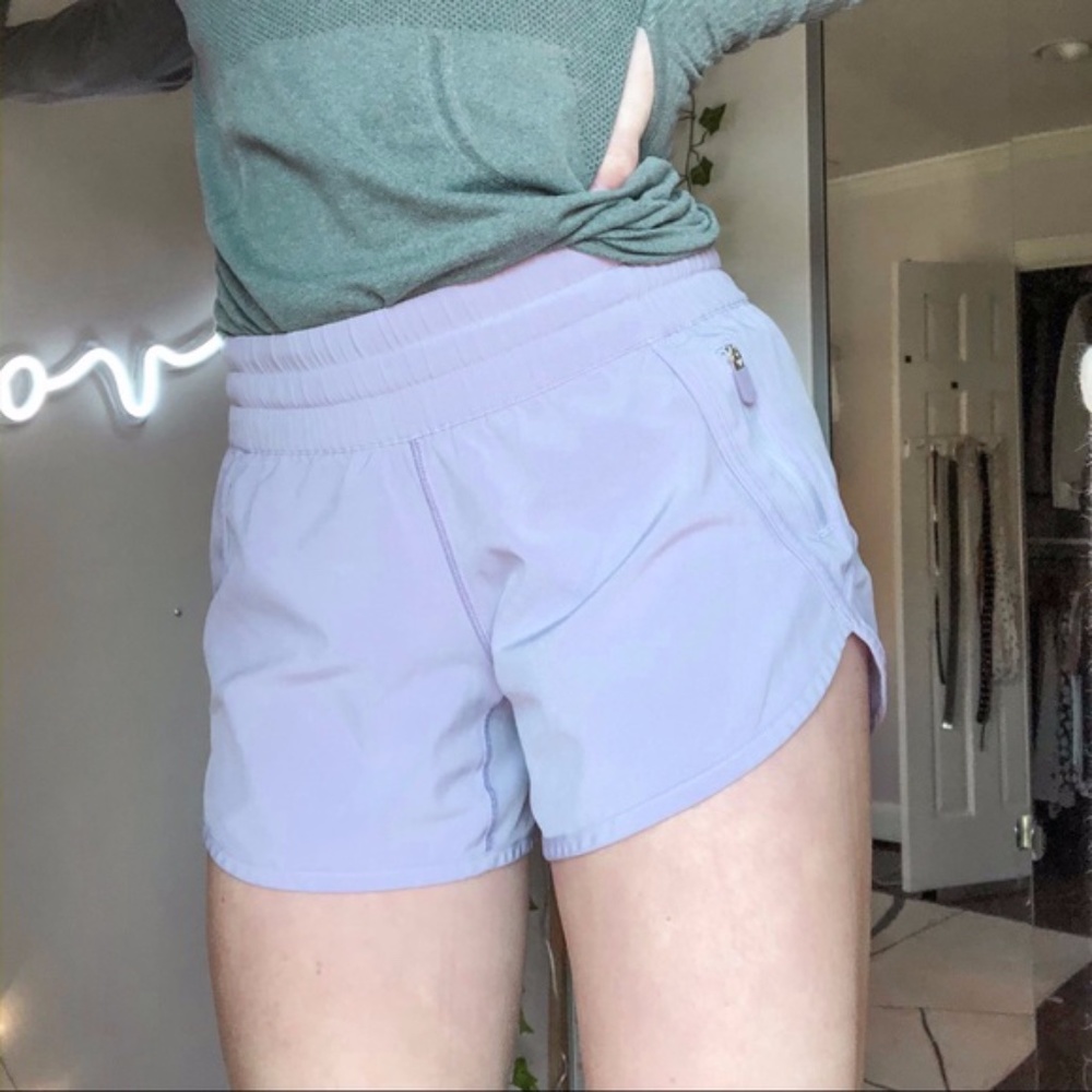 Lululemon Lavender Tracker Shorts